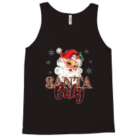 Christmas Vintage Santa Leopard Plaid Tank Top | Artistshot