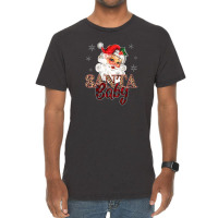 Christmas Vintage Santa Leopard Plaid Vintage T-shirt | Artistshot