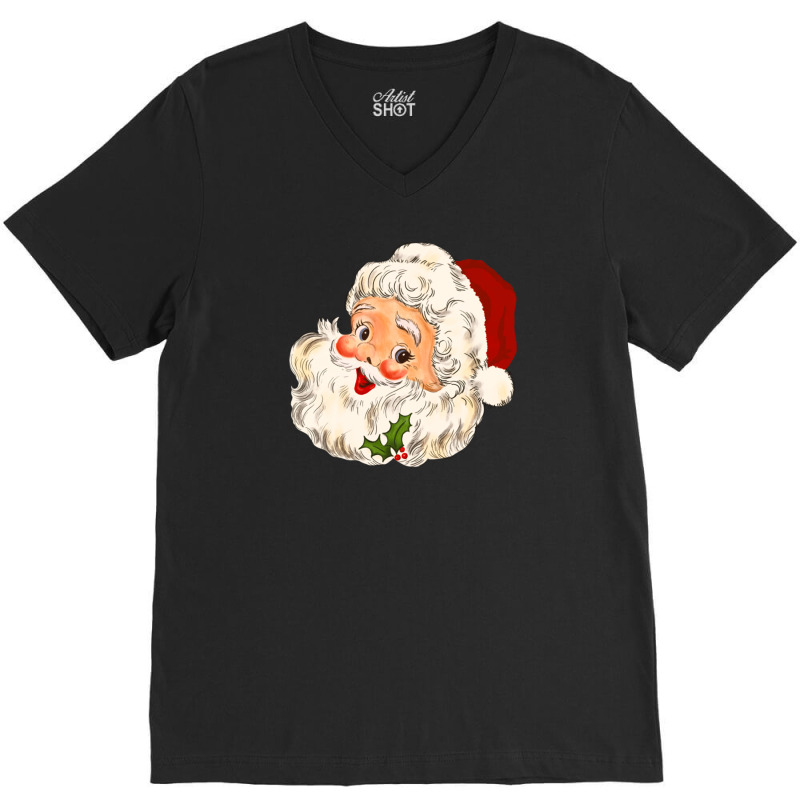 Christmas Vintage Santa No 1 V-neck Tee | Artistshot