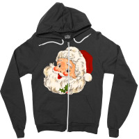 Christmas Vintage Santa No 1 Zipper Hoodie | Artistshot