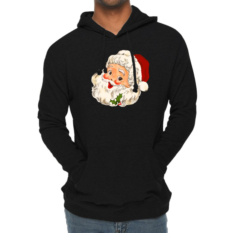 Christmas Vintage Santa No 1 Lightweight Hoodie | Artistshot