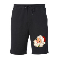 Christmas Vintage Santa No 1 Fleece Short | Artistshot