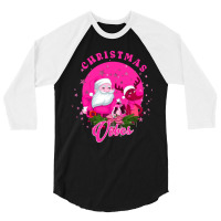 Vintage Santa Christmas Vibes 3/4 Sleeve Shirt | Artistshot