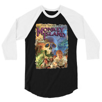 The Secret Of Monkey Island 3/4 Sleeve Shirt | Artistshot