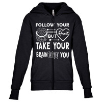 Follw Your Heart Youth Zipper Hoodie | Artistshot