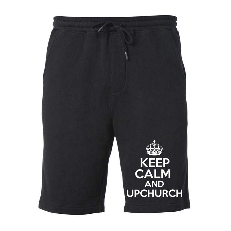 Keep Calm And Upchurch Vintage Retro Novelty Design Fleece Short by YATRONOTLEY | Artistshot