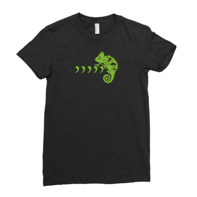 Comma Chameleon Ladies Fitted T-shirt Designed By Rendi
