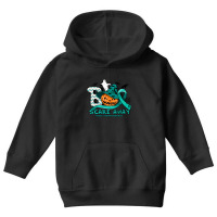 Fragile X Syndrome Awareness - Boo Scare Away Pumpkin Halloween Youth Hoodie | Artistshot