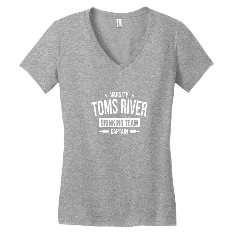 Toms River Drinking Team Captain New Jersey Beer Lover Nj Women's V-Neck T-Shirt by nahodsehidav | Artistshot