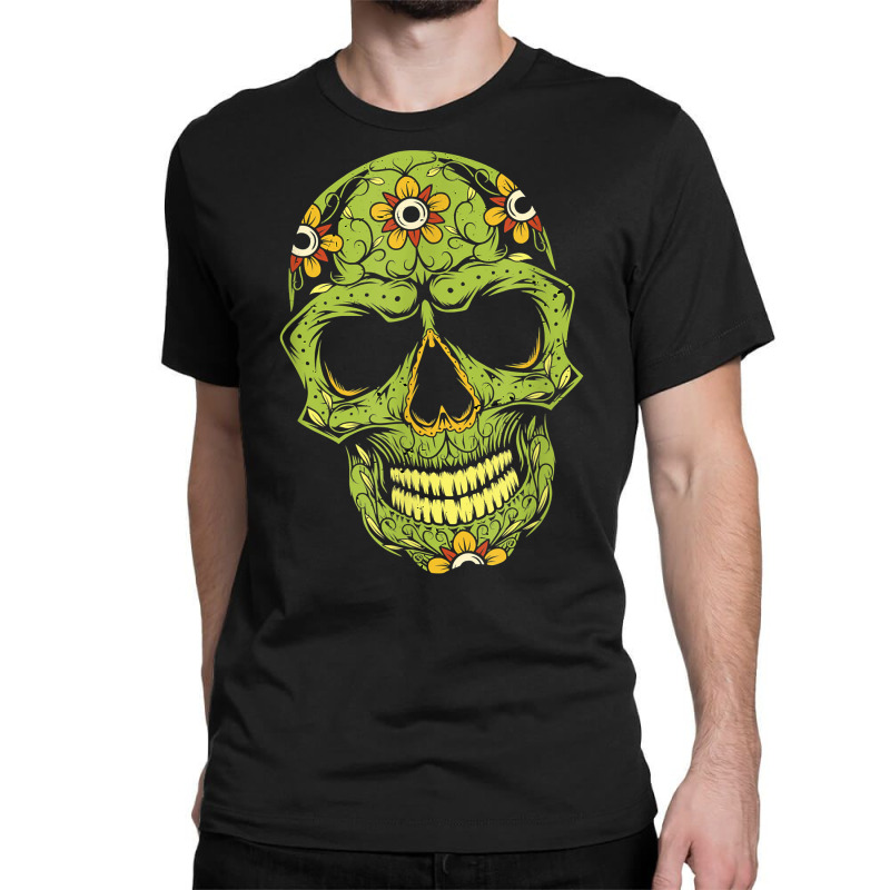 Skull Vector Mexico Day Of The Dead T Shirt Classic T-shirt | Artistshot