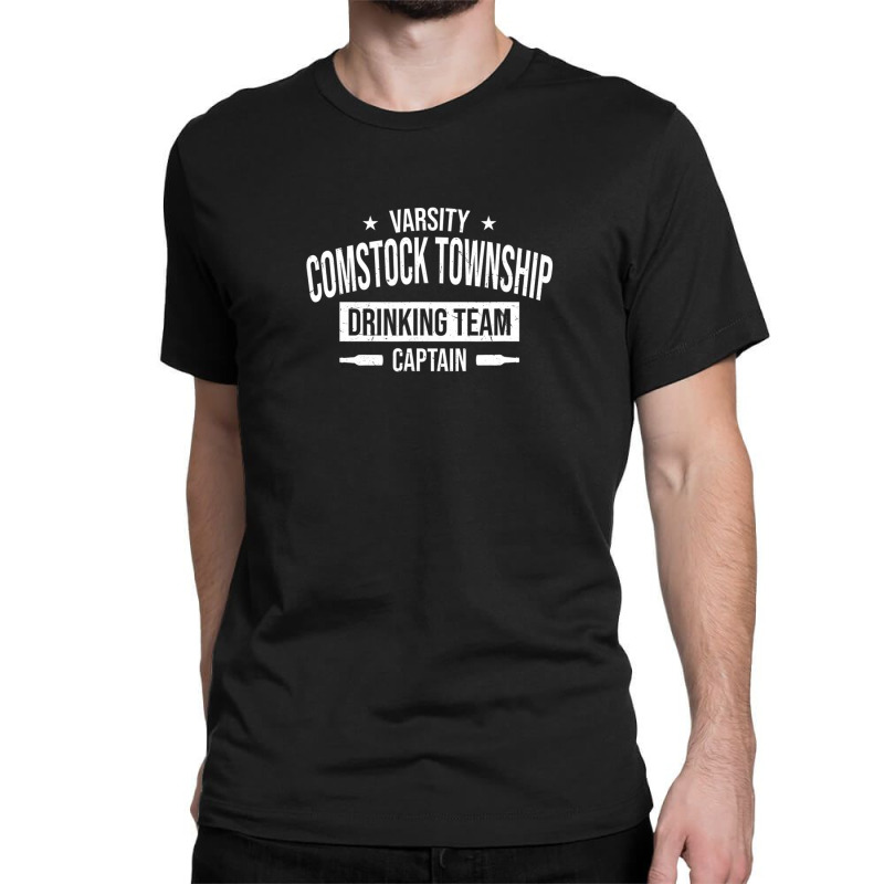 Comstock Township Drinking Team Captain Michigan Beer Lover Classic T-shirt by nahodsehidav | Artistshot