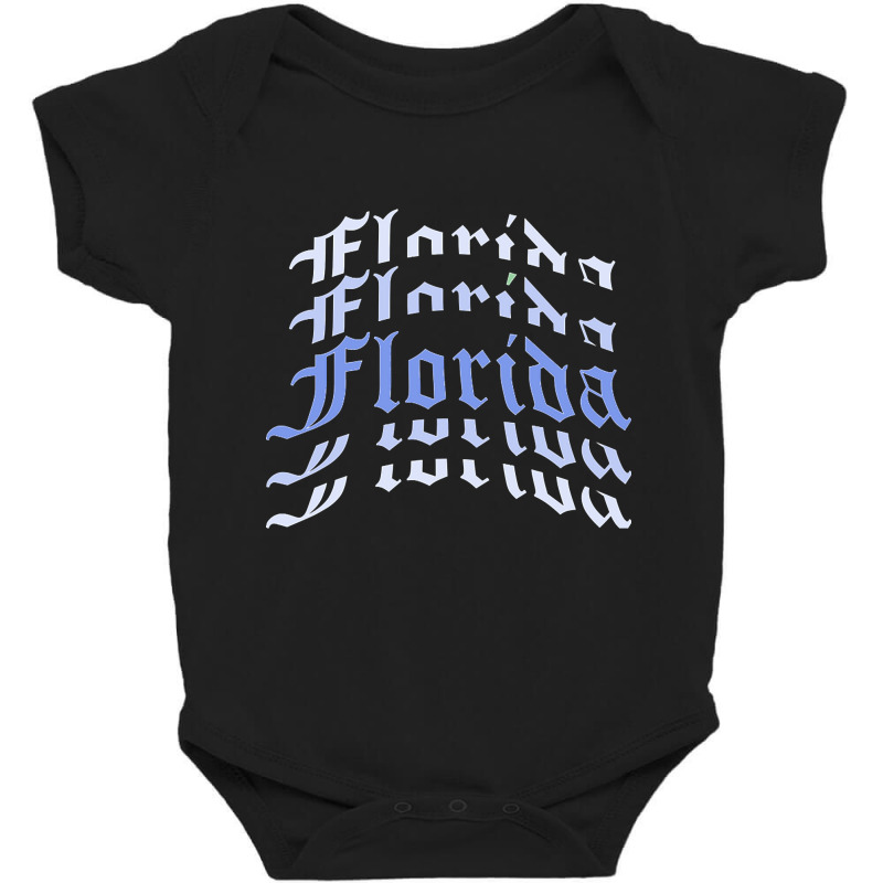 Florida Vintage Letter (2) Baby Bodysuit | Artistshot