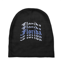 Florida Vintage Letter (2) Baby Beanies | Artistshot