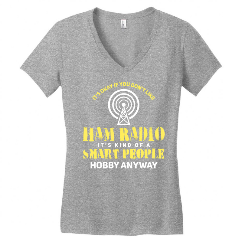 Ham Radio Amateur Radio Women's V-Neck T-Shirt by Boomtea | Artistshot