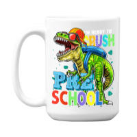 I'm Ready To Crush Preschool Dinosaur Back To School Kids 15 Oz Coffee Mug | Artistshot