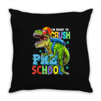 I'm Ready To Crush Preschool Dinosaur Back To School Kids Throw Pillow | Artistshot