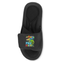 I'm Ready To Crush Preschool Dinosaur Back To School Kids Slide Sandal | Artistshot