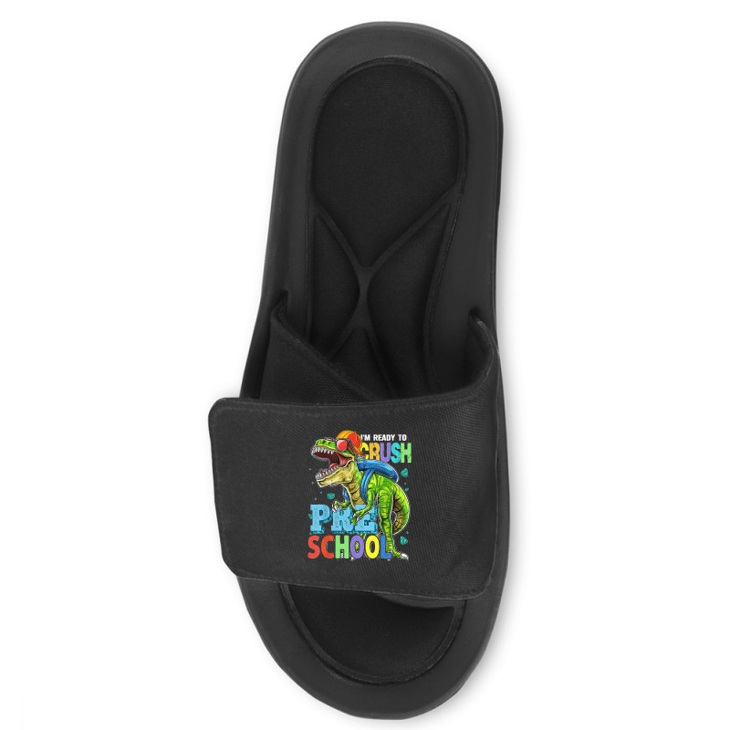 I'm Ready To Crush Preschool Dinosaur Back To School Kids Slide Sandal by JOSEPHDOMINICWILLIS | Artistshot