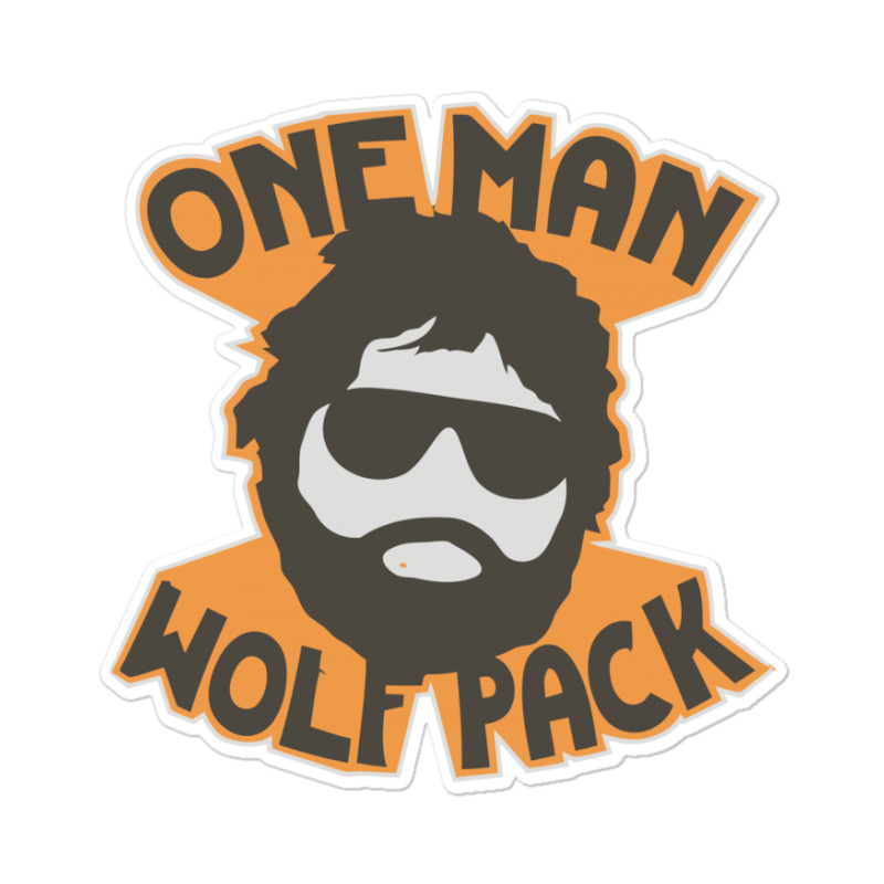 Custom One Man Wolf Pack Sticker By Afa Designs - Artistshot