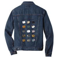 The Types Of Cat Loaf Men Denim Jacket | Artistshot