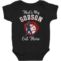 That's My Godson Out There Baseball Tee Ball Godparent Tank Top Baby Bodysuit | Artistshot