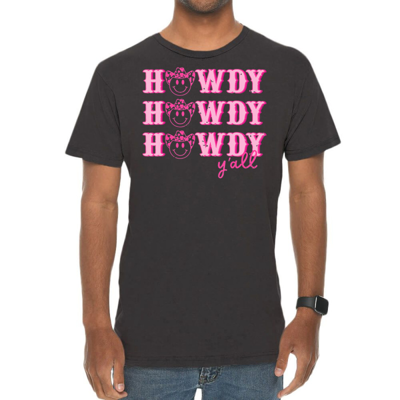 Howdy Yall Rodeo Western Country Southern Cowgirl & Cowbo Vintage T-Shirt by Boomtea | Artistshot