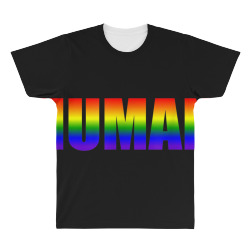 HUMAN Flag LGBT Gay Pride Month 2019 Transgender Rainbow TShirt All Over Men's T-shirt | Artistshot