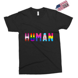 HUMAN Flag LGBT Gay Pride Month Transgender T Shirt Support Exclusive T-shirt | Artistshot