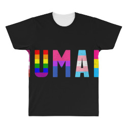 HUMAN Flag LGBT Gay Pride Month Transgender T Shirt Support All Over Men's T-shirt | Artistshot