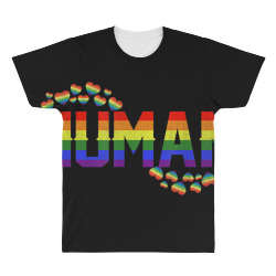 Human flag LGBT gay pride month transgender TShirt001 All Over Men's T-shirt | Artistshot