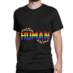 Human flag LGBT gay pride month transgender TShirt001 Classic T-shirt | Artistshot