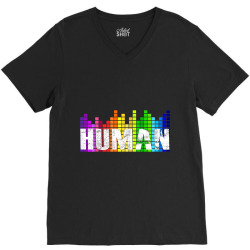 Human Flag LGBT Gay Pride Transgender Gift  TShirt V-Neck Tee | Artistshot