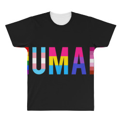 HUMAN Flag LGBT, Pride Month Transgender TShirts All Over Men's T-shirt | Artistshot