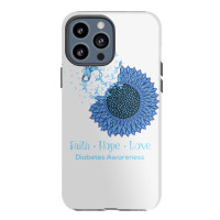 Sunflower Faith Hope Love Diabetes Awareness Diabetic Gifts Long Sleev Iphone 13 Pro Max Case | Artistshot