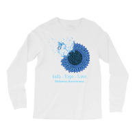 Sunflower Faith Hope Love Diabetes Awareness Diabetic Gifts Long Sleev Long Sleeve Shirts | Artistshot