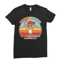 Ice Hockey Sloth Retro Style I Walk On Water Ladies Fitted T-shirt | Artistshot