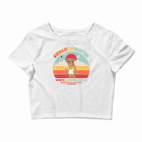 Ice Hockey Sloth Retro Style I Walk On Water Crop Top | Artistshot