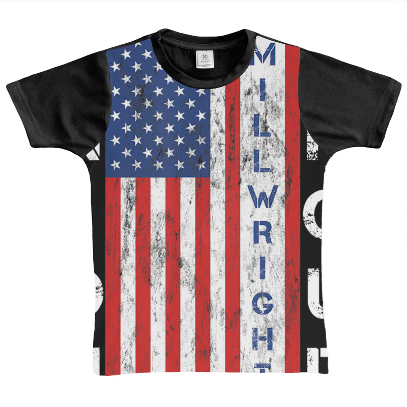 Union Proud American Flag Millwright Graphic Youth T-shirt by bummercaught | Artistshot