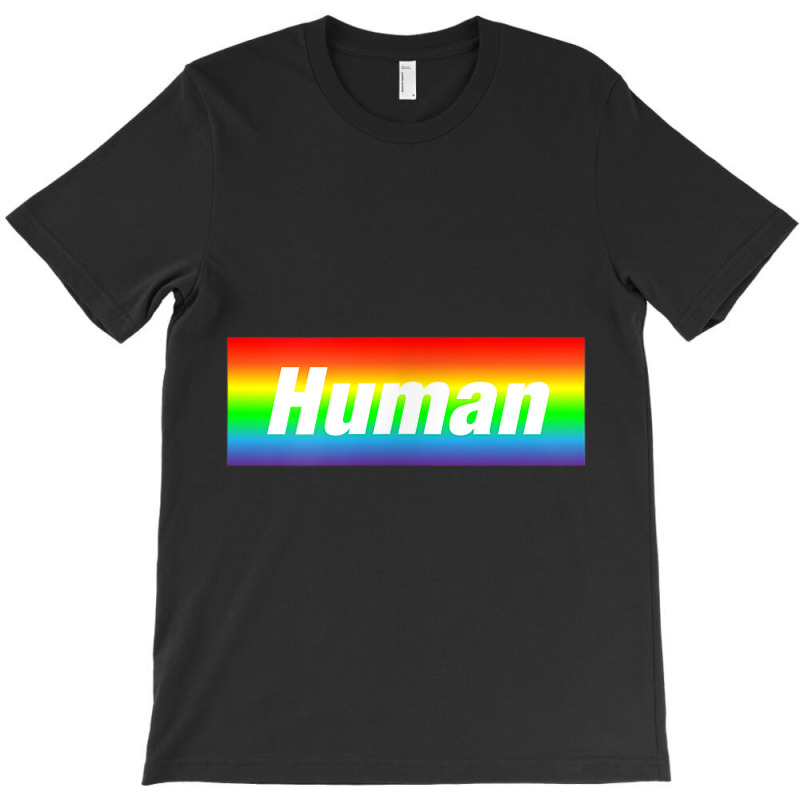 Human Rainbow Box Gay Pride Lgbt Word Gift Tshirt T-shirt | Artistshot