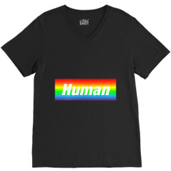 Human Rainbow Box Gay Pride LGBT Word Gift TShirt V-Neck Tee | Artistshot