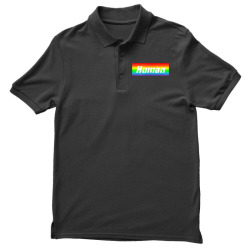 Human Rainbow Box Gay Pride LGBT Word Gift TShirt Men's Polo Shirt | Artistshot