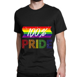 Hundred Rainbow Pride LGBT Flag Women Love Gift Tshirt Classic T-shirt | Artistshot