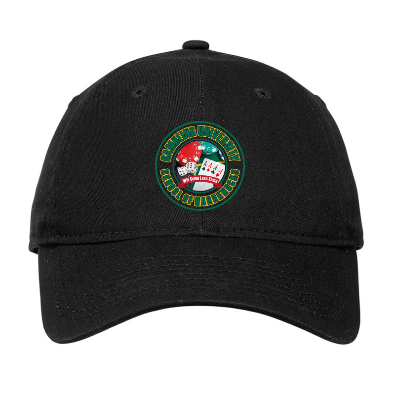 Gambling University - Wsls On Light Fabrics Adjustable Cap | Artistshot