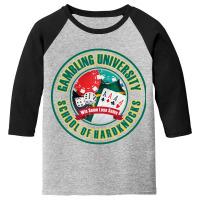 Gambling University - Wsls On Light Fabrics Youth 3/4 Sleeve | Artistshot