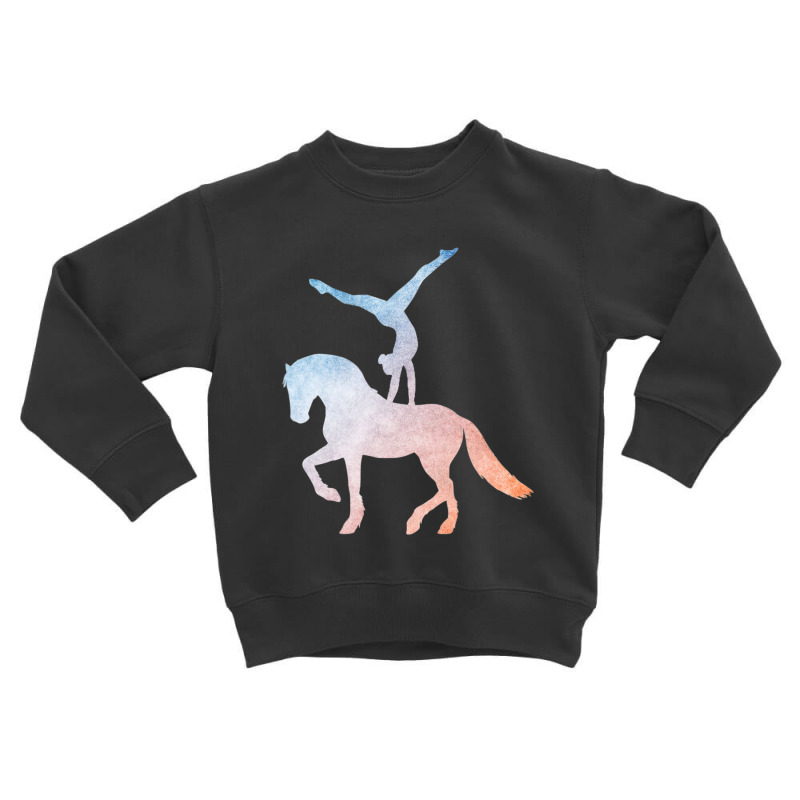 Vaulting Equestrian Sport Horse Toddler Sweatshirt by bummercaught | Artistshot