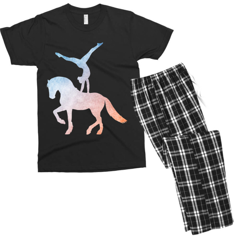 Vaulting Equestrian Sport Horse Men's T-shirt Pajama Set by bummercaught | Artistshot