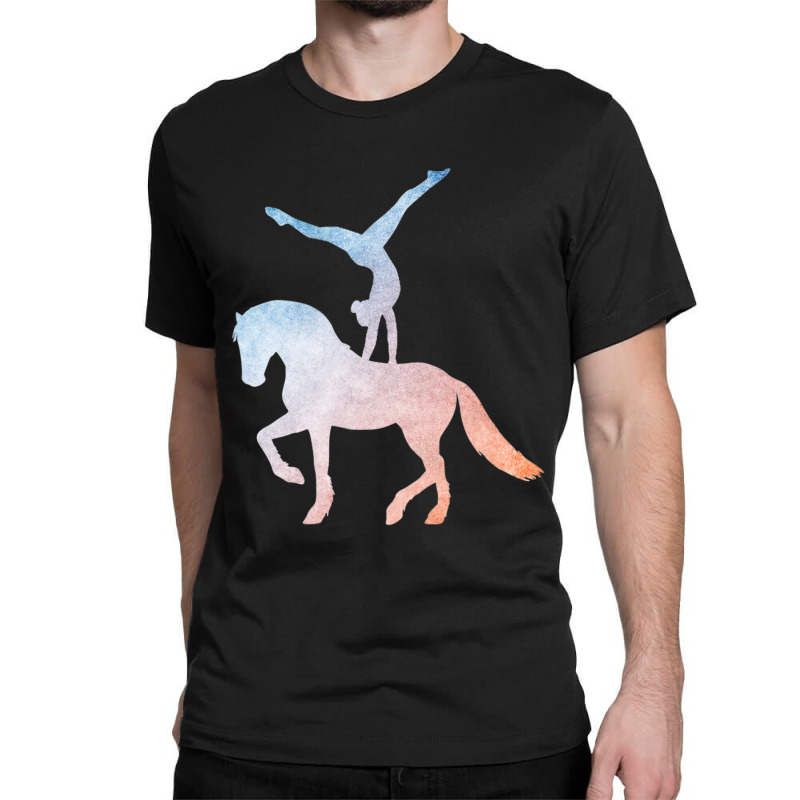 Vaulting Equestrian Sport Horse Classic T-shirt by bummercaught | Artistshot