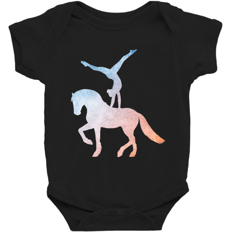 Vaulting Equestrian Sport Horse Baby Bodysuit by bummercaught | Artistshot