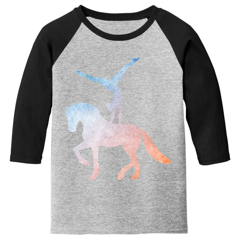 Vaulting Equestrian Sport Horse Youth 3/4 Sleeve by bummercaught | Artistshot