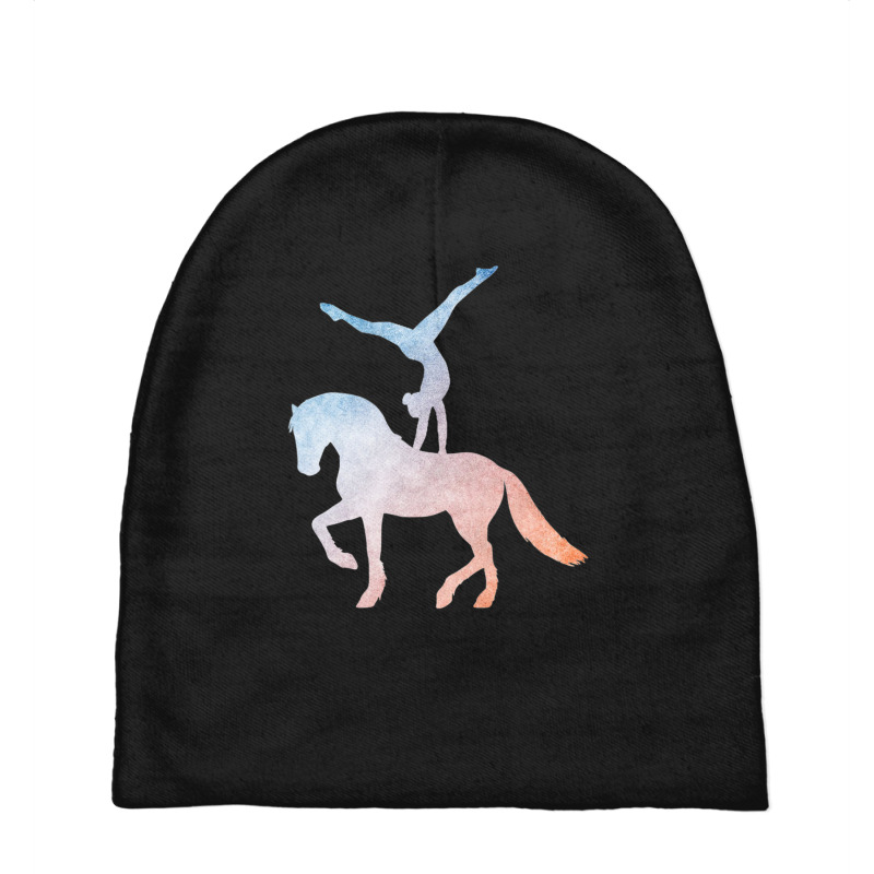 Vaulting Equestrian Sport Horse Baby Beanies by bummercaught | Artistshot